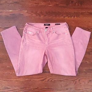 Nine West Jeans Grammercy Skinny Ankle Pink Size 6